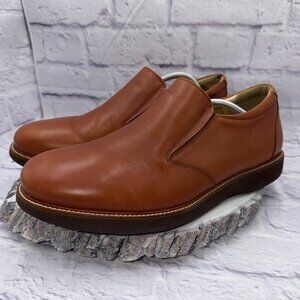 Samuel Hubbard Men’s 12 XW Frequent Traveler Slip-On Brown Whisky Leather Shoes